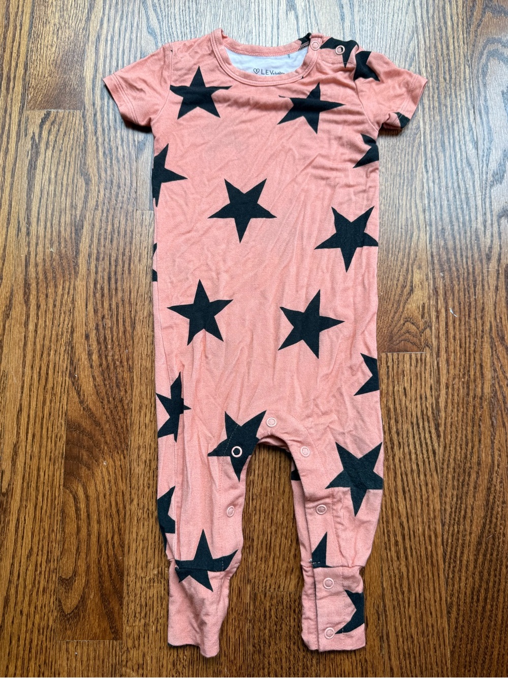 Lev Baby Star Bamboo Romper 9-12 Months